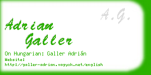 adrian galler business card