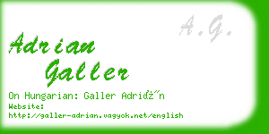 adrian galler business card